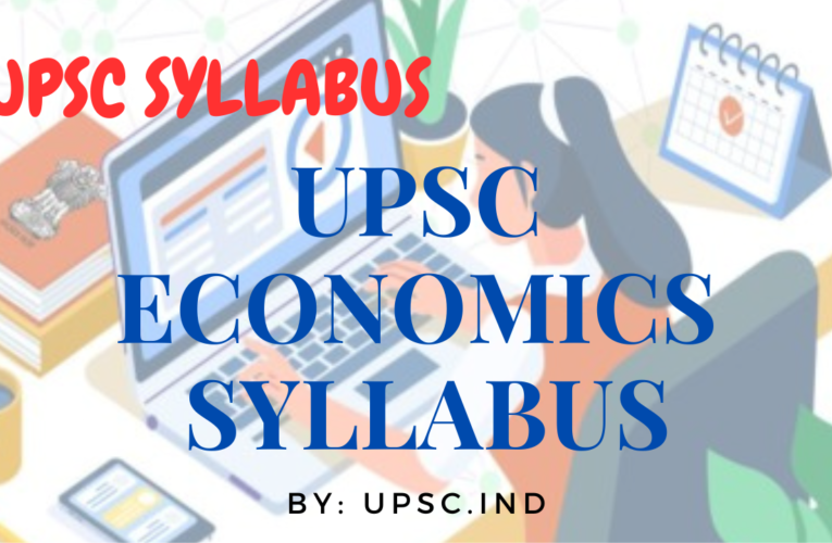 UPSC Economics Syllabus